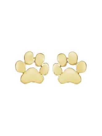 Hollywood Sensation GoldenPaw Paw Print Stud Earrings for Pet Lovers at Nordstrom