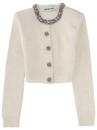Self Portrait Cardigan With Diamanté Detail-Donna