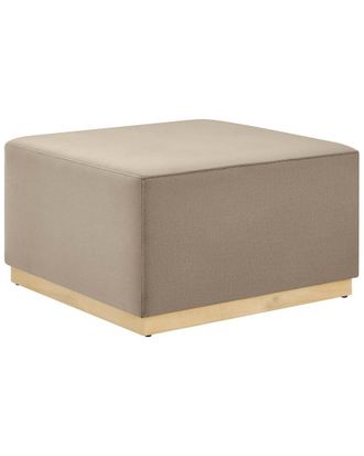 ModWay Tilden Large 28In Square Performance Velvet Upholstered Ottoman