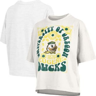 Pressbox Womens Pressbox White Oregon Ducks Harmony Oversized T-Shirt at Nordstrom, Size Medium