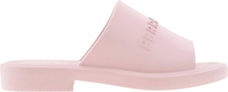 Ferragamo Ferragamo Giuneva Logo Debossed Rubber Sandals, Size 7