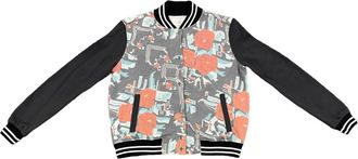 Sol Angeles Camo Bomber In Rose Garden