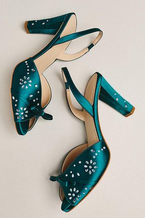 Maeve Crystal Slingback Heeled Sandals