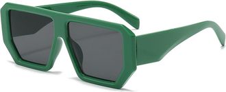 Generic Large Frame Outdoor Men Sunglasses Commuting Driving Women Sun Glasses(Green)