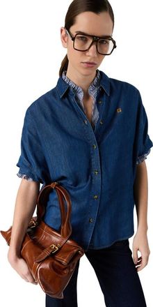 Gerard Darel Cess Denim Shirt in Jeans at Nordstrom, Size Medium