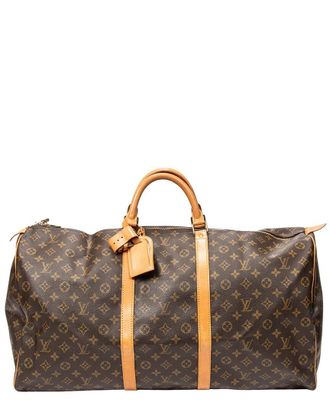 Louis Vuitton Brown Monogram Canvas Keepall (Authentic Pre-Loved)