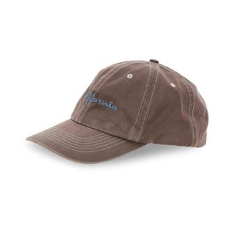 ERL Embroidered Cotton Cap - male - ERL - Hats & Caps - Brown - ONE SIZE - Accessories