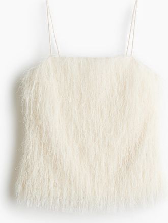 H&M Trägertop mit Fransen - White