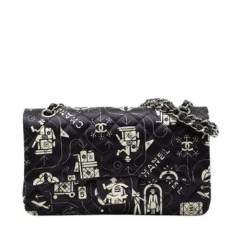 Chanel Pre-owned Vintage Schoudertas - Dames - Pre-owned - Zwart - Maat: ONE Size Leer