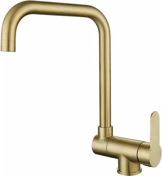 OEM Grifo De Cocina, Cobre, Plegable, Giratorio, Agua Fr&iacute;a Y Caliente, Cocina