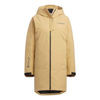 adidas (WMNS) adidas Long Down Jacket Asia Sizing Yellow HN2002