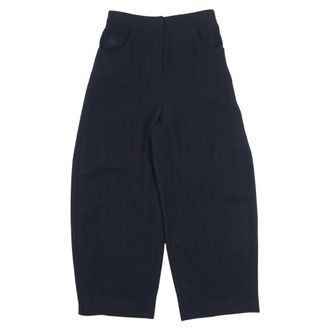 Emporio Armani Wide Trousers, female, Blue, Size: XS Wide Trousers