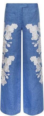 Anne Fontaine Jenna Pants in Denim Blue at Nordstrom, Size 38 X 33