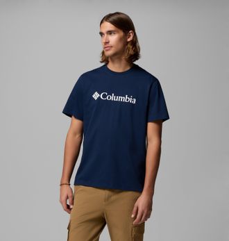 Columbia T-Shirt COLUMBIA, Herren, Gr. XXL (56), collegiate navy, gem columbia, Obermaterial: 100% Baumwolle, Shirts T-Shirt, sportliche Passform, Kurzarm, f&uuml;r