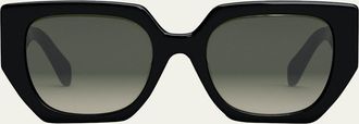 Celine Triomphe Logo Acetate Butterfly Sunglasses