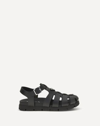 Prada Sandali a gabbia in gomma Man 7.5