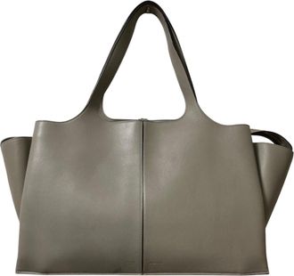 Celine Gray Leather Tote Bag (Pre-Owned)