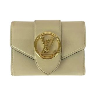 Louis Vuitton Pre-owned Wallets, female, Beige, Size: ONE SIZE Pre-owned Portefeuille Pont Neuf Leather Wallet