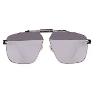 Philipp Plein Philipp Plein Silver Navigator Mens Sunglasses SPP049M K07X 63
