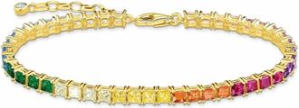 Thomas Sabo Thomas Sabo - Tennis Armband Kleurrijke Stenen - Dames - Accessoires - Veelkleurig - Maat: ONE Size Synthetisch