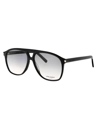 Saint Laurent Womens Sunglasses Sl596 Dune Black-Black-Grey Acetate Black/black/grey