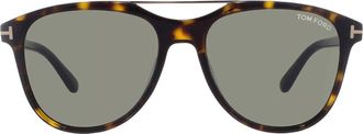 Tom Ford Damian-02 Green Pilot Mens Sunglasses FT1098 52N 54