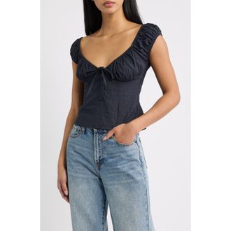BDG BDG Hallie Blouse in Black at Nordstrom, Size X-Small