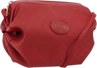 Gucci Pre-owned Cross Body Bags, female, Red, Size: ONE SIZE Pre-owned Vintage Micro Small GG Shoulder Bag