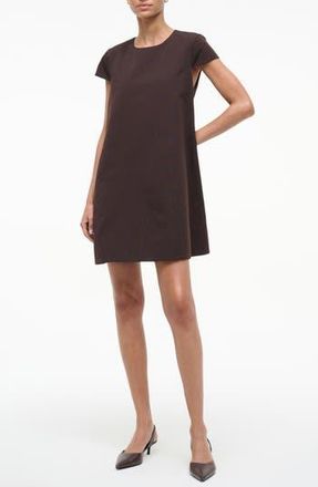 Staud Mia Cotton Blend Minidress in Earth at Nordstrom Rack, Size 16