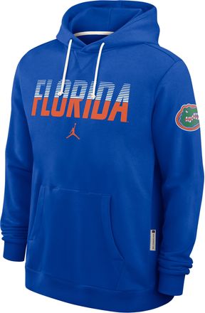 Nike Jordan Mens Florida Sideline Standard Issue Jordan Brand Dri-FIT College Pullover Hoodie in Blue | 0JAZ4EVUFN-8DF