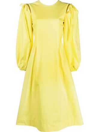 Msgm Abito svasato - Giallo