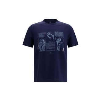 Brunello Cucinelli Blue Cotton Mens T-Shirt