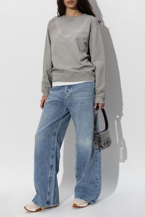 Diesel Sweatshirt F-NORMY-S2, Womens, Grey