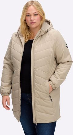 Sheego Steppjacke SHEEGO, Damen, Gr. 40, beige, 94% Polyester, 6% Elasthan, Wattierung:100% Polyester, unifarben, Jacken Steppjacke