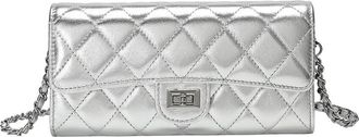 Tiffany & Fred Metallic Quilted Crossbody/Wallet