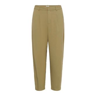 Kaffe Geknipte broek - Dames - Broeken - Groen - Maat: XL