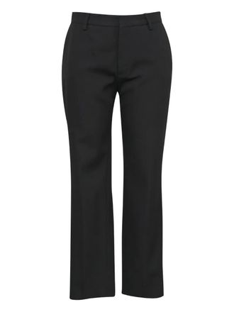 Saint Laurent rear welt-pockets trousers - women - Wool - 38 - Black