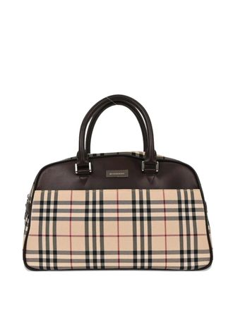 Burberry 1990-2000s check-pattern tote bag - Neutrals