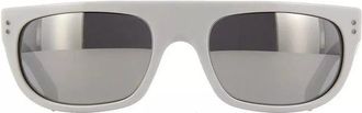 Celine CL40101I21C Mirrored Lens Sunglasses - White