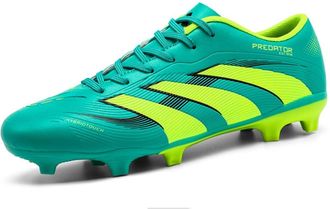 Generic Mens and Womens Youth Long Broken Nails Low-top Breathable Training Football Shoes, Spikes -- Apple Green., 6.5 UK