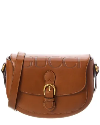 Gucci Logo Leather Shoulder Bag