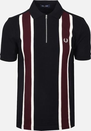 Fred Perry Mens FRED PERRY TRAMLINE POLO BLACK - Size: 40