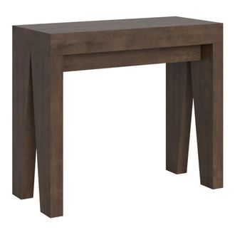 Itamoby Consola extensible 90x40/196 cm efecto madera nogal