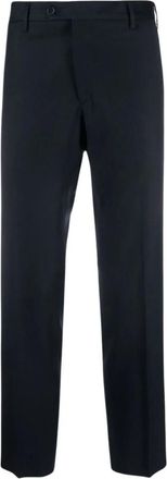 BRIGLIA 1949 Navy Blauwe Slim Chino Broek - Heren - Straight fit broeken - Blauw - L - Broeken