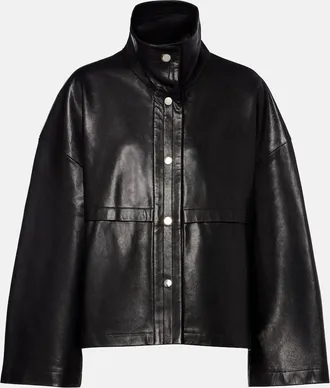 Nour Hammour Chaqueta Park de piel