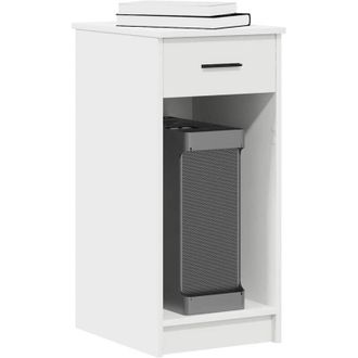 vidaXL Vidaxl - Supporto a Torre per Computer con Cassetto Bianco 35x45x77 cm