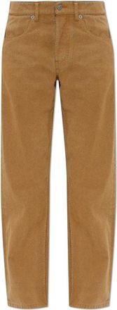 Maison Margiela Vintage-Effect Broek - Dames - Straight fit broeken - Bruin - W25 - Katoen - Broeken