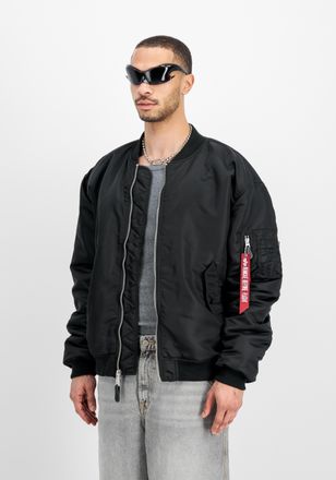 Alpha Industries Bomberjacke ALPHA INDUSTRIES MA-1 CS, Herren, Gr. S, schwarz (schwarz, schwarz), Obermaterial: 100% Nylon; Futter: 100% Nylon; F&uuml;llung: 100% Polyester