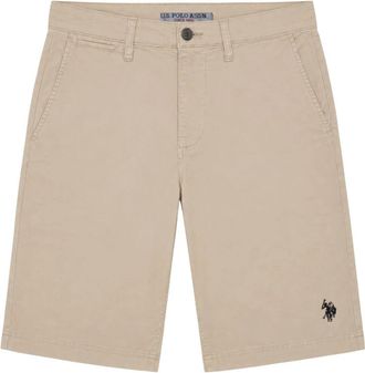 U.S.Polo Association Samu Bermuda - Heren - Korte Broeken - Beige - W33 - Korte Broeken