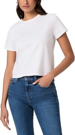 Paige Rhodes Crewneck Cotton T-Shirt in White at Nordstrom, Size X-Small